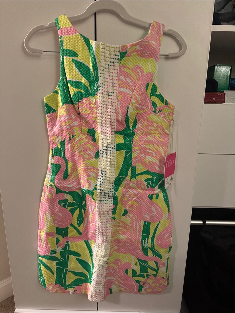 Lilly Pulitzer Pink Flamingo Tropical Shift Dress